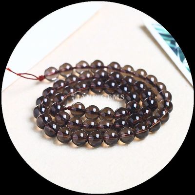 丸い宝石 火クォーツ 煙のクォーツ 珠の糸  DIY ジュエリー制作のための様々な色
