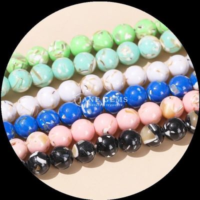 ブレスレット 宝石 数珠 ターコイズ ローズ 数珠 ストランド DIY ジュエリー製造