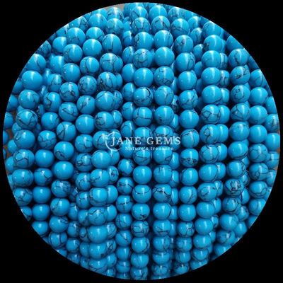8mm 磨き宝石 宝石用珠宝 宝石製作用品 色々 ターコイズ 松散な珠子
