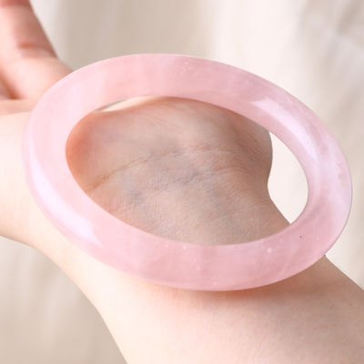 天然水晶 磨き石 ピンク ローズ クォーツ ブレスレット クリスタル 宝石 誕生日 プレゼント