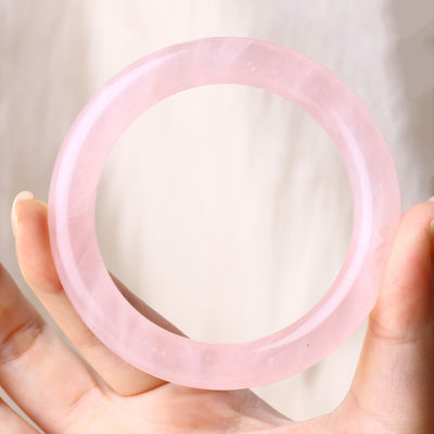 天然水晶 磨き石 ピンク ローズ クォーツ ブレスレット クリスタル 宝石 誕生日 プレゼント