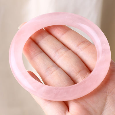 天然水晶 磨き石 ピンク ローズ クォーツ ブレスレット クリスタル 宝石 誕生日 プレゼント