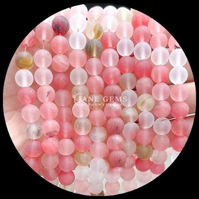 多色宝石の珠 8mm 腕輪やネックレスの製造のための様々な冷凍したゆるやかな丸い珠の糸