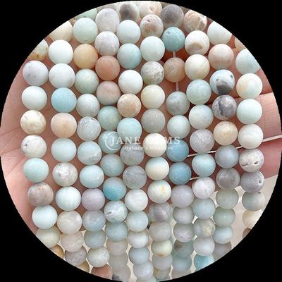多色宝石の珠 8mm 腕輪やネックレスの製造のための様々な冷凍したゆるやかな丸い珠の糸