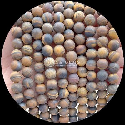 多色宝石の珠 8mm 腕輪やネックレスの製造のための様々な冷凍したゆるやかな丸い珠の糸