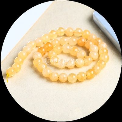 丸切りの宝石 色々 カルセドニウム ゆったりな珠の糸 DIY ジュエリー作りに最適