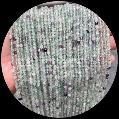 天然宝石 数珠 丸切断 面の結晶 癒し ミニ宝石 茂み アガート 雪花 オブシディアン 様々な松散な 数珠 糸 手作りアクセサリーに最適