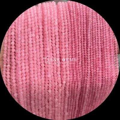 丸い形 多色の宝石 数珠 天然結晶 癒し ローズ・クォーツ ラピスラズリ 面目 の 松散 な 数珠 糸 DIY 宝石