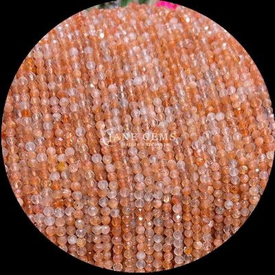 丸い宝石 数珠 DIY 宝石製作とパーソナライズされたアクセサリーのための究極の選択 様々な種類 ルビー ゾイサイト ストロベリー クォーツ ミニ 面付き ゆるい 数珠 糸 水晶 癒し石